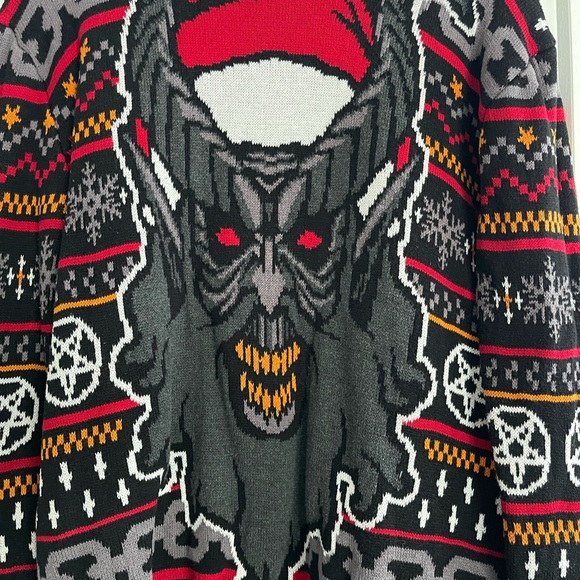 Killstar Krampus Christmas knit sweater - Picture 3 of 6